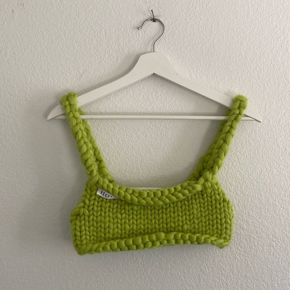 Hope Macaulay Colossal Knit Green Bra Size Small